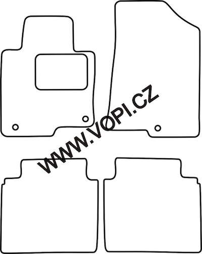 Textil-Autoteppiche Kia Optima 2016 - Autofit (2364)